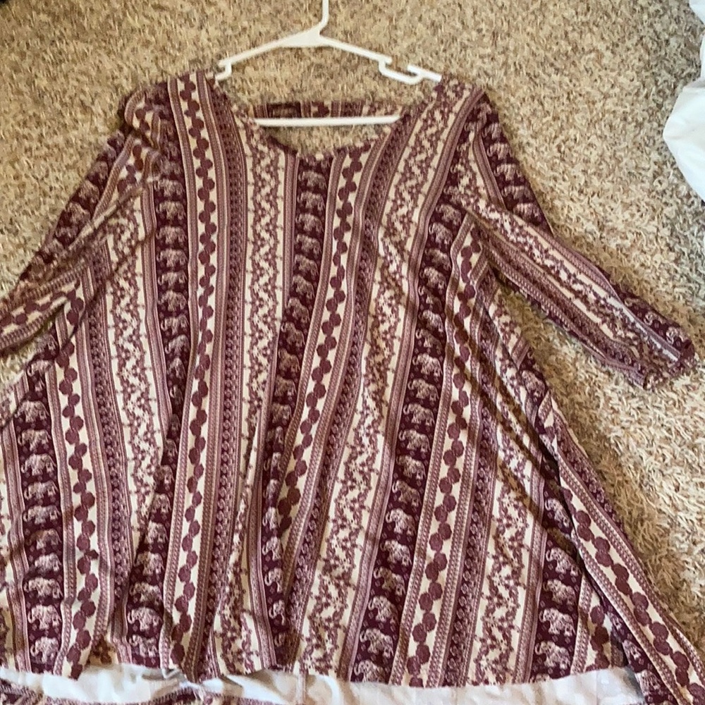 Patterned mini dress